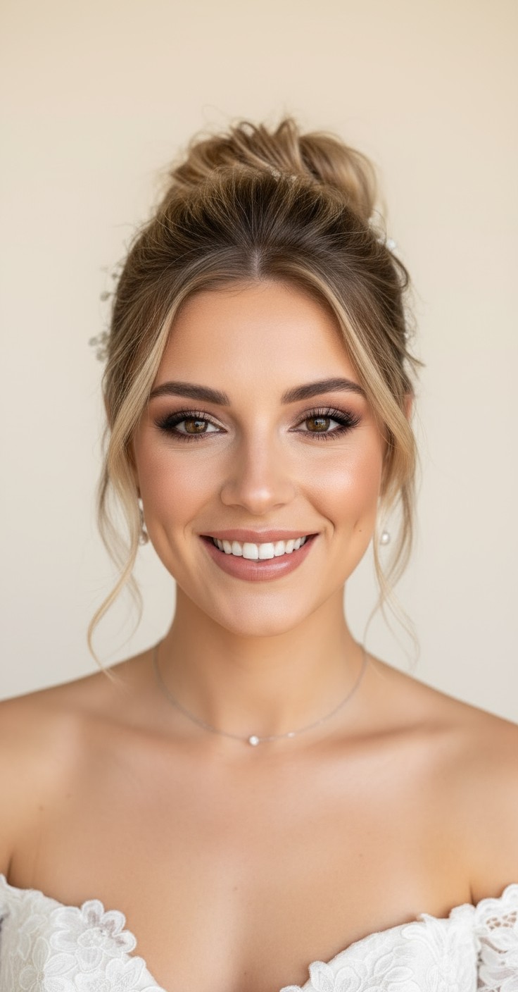 After Messy Wedding Hair